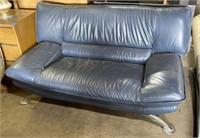 (OP) Faux Leather Love Seat Couch 63” x 36” x 35”