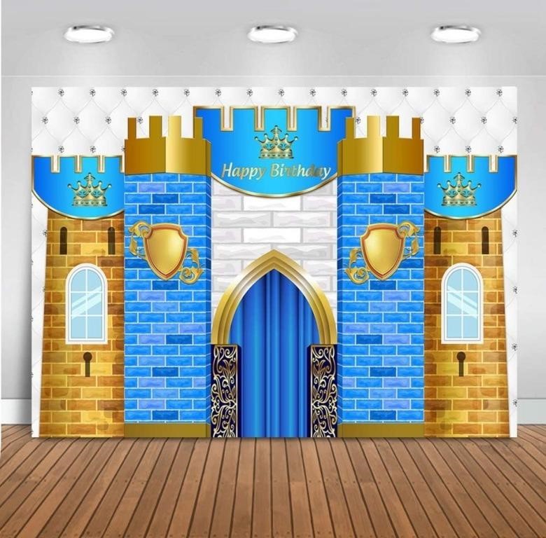 Mocsicka Royal Prince Birthday Backdrop Medieval