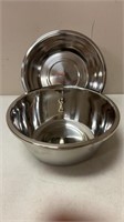 2 x Stainless Steel Bowl