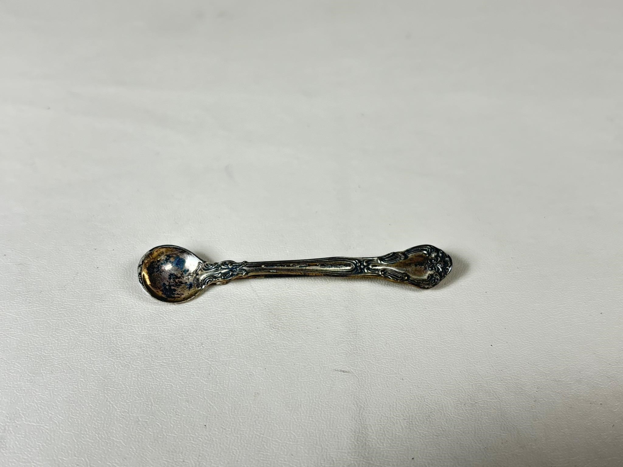 Vtg Gorham Sterling Silver Salt Spoon