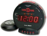 NEW $70 Extra Loud Alarm Clock w/Bed Shaker