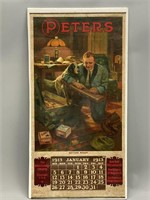 Peters Advertising Poster with Calendar