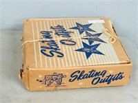 vintage ice skates in orig box