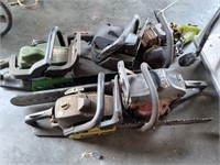 GROUP OF CHAINSAWS