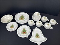 pfaltzgraff Christmas dishes, plates, cups,