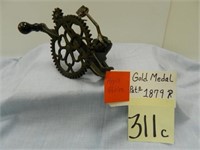 Gold Medal Pat. O 1879 Apple Peeler