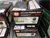 (2 Boxes Of Nails)    Griprite, Collated Framing N