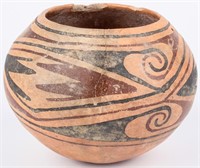 Antique Hopi Polychrome Pottery Pot