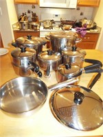 Solid Bottom Revere Ware Pots and Pans