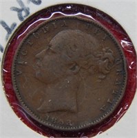 1853 Great Britain Farthing