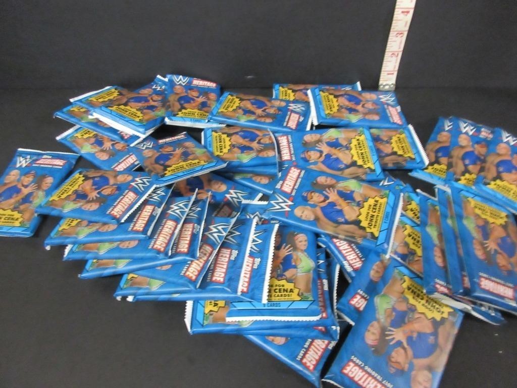 40 SEALED PACKS WRESTLING CARDS