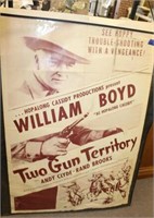 TWO GUN TERRITORY BY HOPALONG CASSIDY POSTER