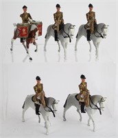 FIVE BRITAINS SOLDIERS ON HORSES