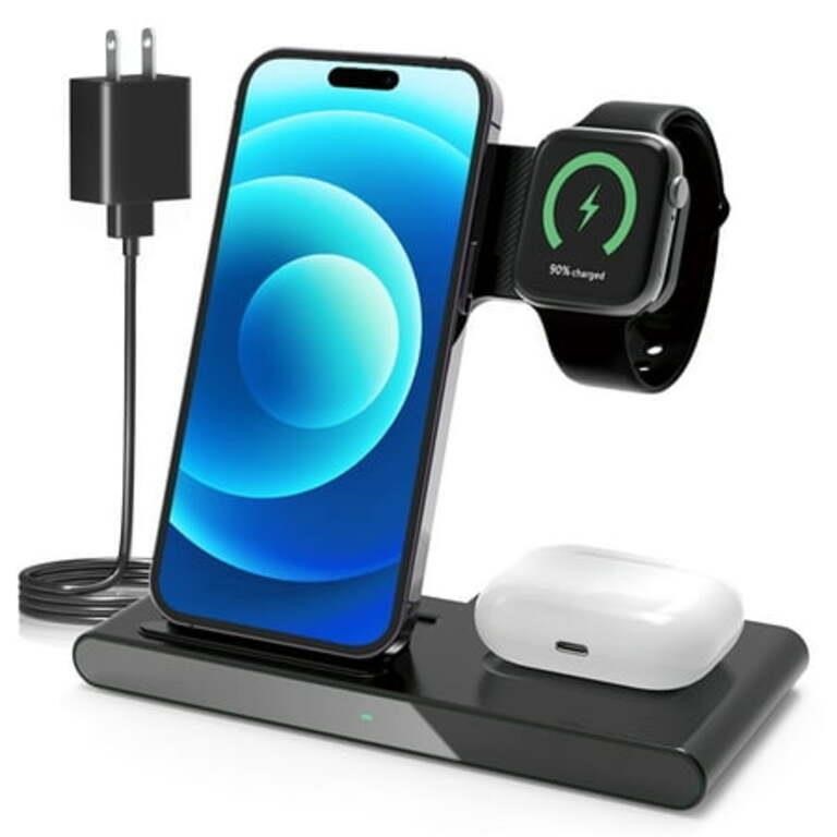 15W QC 3.0 Wireless Charger for iPhone  Apple Watc