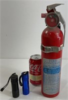 Mini Flashlights & Small Fireextinguisher