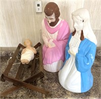 Vintage Blow Molds Jesus-Mary-Joseph