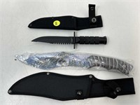 New Fixed Blade Knives W/ Belt Sheath