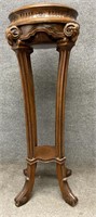 Carved Rosewood Stand with Insert