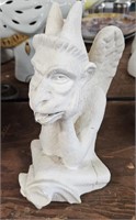 Vintage Rock Solid Spitting Gargoyle 10 in. Tall