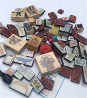 Box of Rubber Stamps