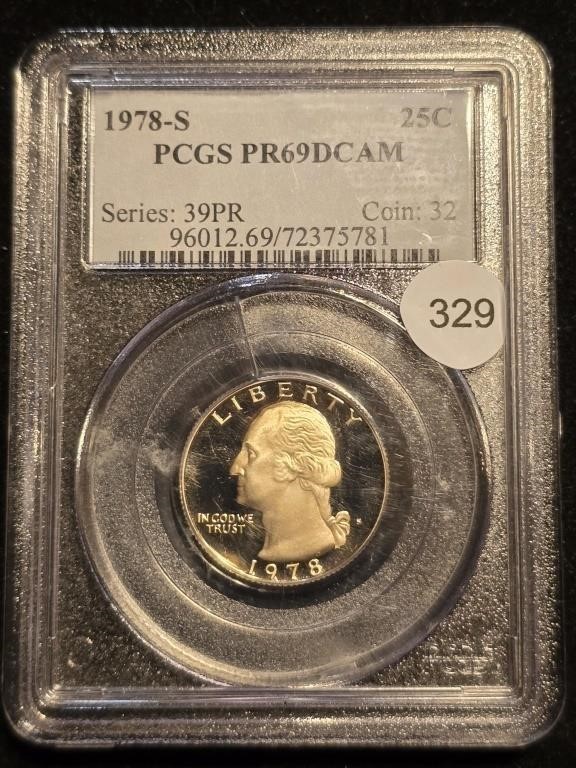 1978S Washington Quarter PCGS PR69DCAM