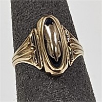 1952 10k Yellow Gold Blue Spinel Ladies Class Ring