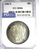 1886-O Morgan PCI MS-64 LISTS FOR $12000