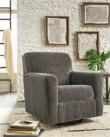 Ashley Herstow Charcoal Swivel Glider Accent Chair
