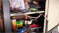Contents on Garage Cabinet Shelf, right side only
