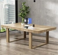 Wooden Grain Color Wood Dining Table, 54.3 X 23 X