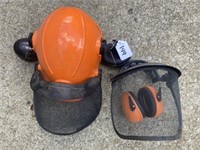 2 Stihl Hard Hats with Mask