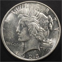 1923-D PEACE DOLLAR AU/BU