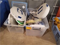 2 Totes of Kitchen Items