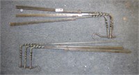 Fireplace Po 34" to 54" t Hooks / Arms Lot