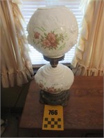 Gone with the Wind Style Lamp with Roses 21" Tall