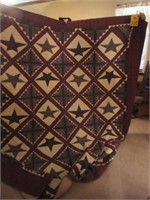Nice Full Size Quilt - Star Pattern