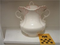 Nice Unique Ceramic Pot with Lid - Approx 12" Tall