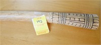 ANTIQUE AFRICAN ELEPHANT IVORY CARVED TUSK 32"