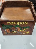 Wood Recipe Box