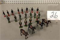 LEAD SOLDIERS AND HORSES