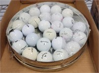 GROUP OF RECOVERED GOLF BALLS