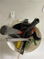 Bucket of Assorted Tools