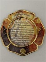 Firefighters’ Prayer Bless Our Heroes Plate