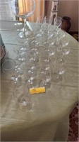 GLASS STEMWARE INCLUDING WATER GOBLETS,