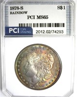 1878-S Morgan MS65 Rainbow LISTS $425