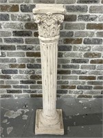 Classical White Plaster Plant / Decor Stand