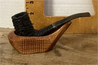 Golf club head pipe holder & pipe