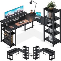 ODK L Shaped Desk with Monitor Stand