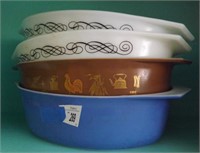 Pyrex Divided and Oval Bowls