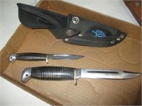 2 Colt fix-blade knives (5.5" & 3")